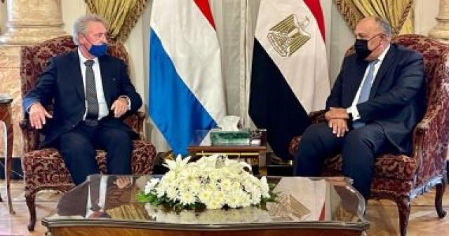 شكرى ووزير خارجية لوكسمبرج