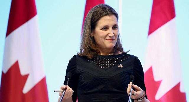 وزيرة الخارجية الكندية: ندرس تحرك الولايات المتحدة لتجميد أصول الحكومة الفنزويلية