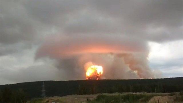 الغبار الإشعاعي الناتج عن الانفجار النووي الروسي