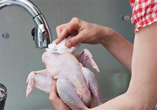 مركز السيطرة على الأمراض الأمريكي يحذر من غسل الدجاج قبل الطهي