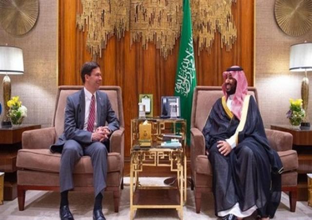 ولي العهد السعودي يبحث مع وزير الدفاع الأمريكي 