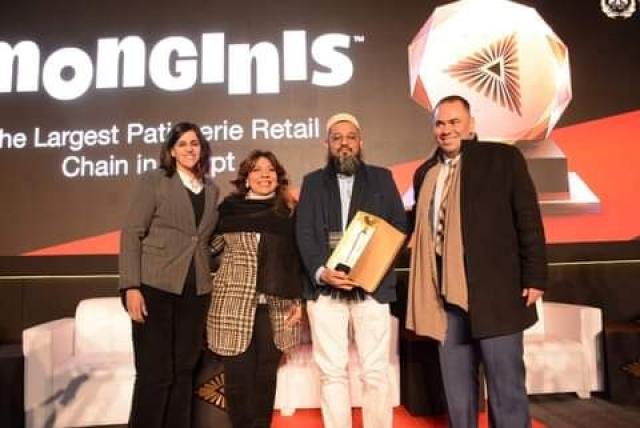 مجموعة مونجيني تفوز بجائزة أكبر سلسلة حلواني في مصر
