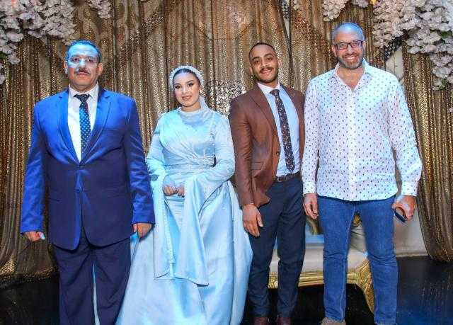 بالصور .. عبد الرحمن يخطف قلب سارة نجلة الصحفى سعيد نور فى حفل زفاف سعيد