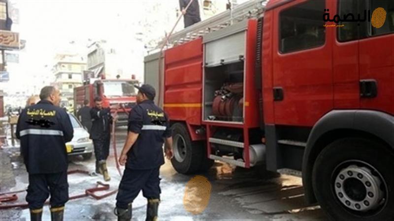 حريق محل أدوات منزلية بالمنوفية