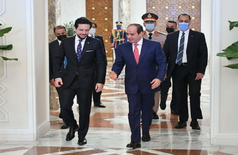 السيسي يلتقي ولي العهد الأردني في القاهرة